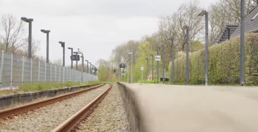 Fra togstationen i Thyregod.