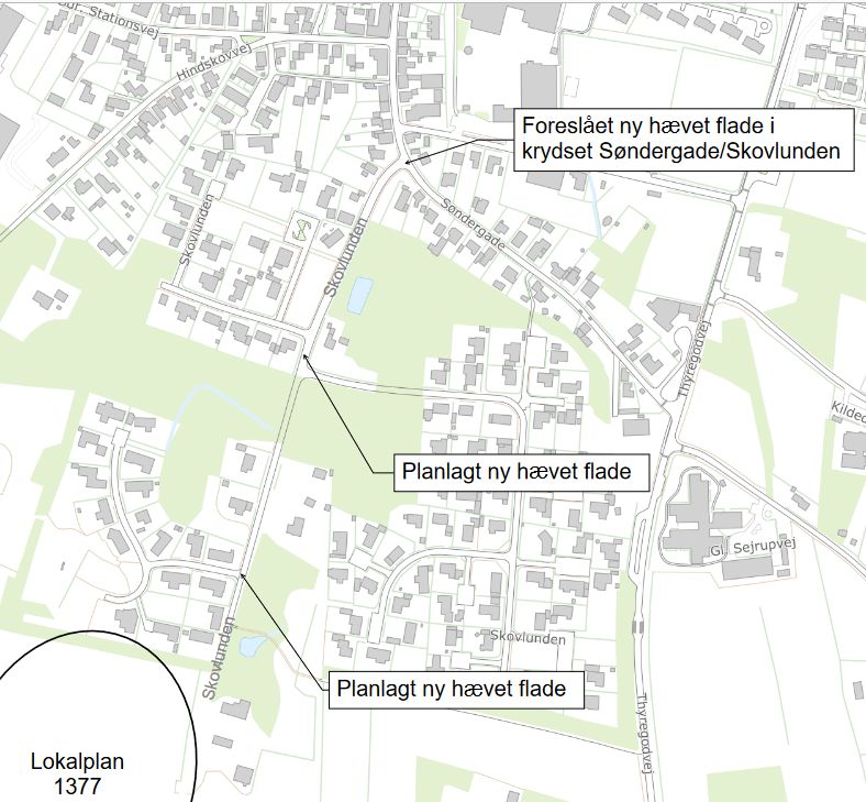Vejhævninger I Skovlunden