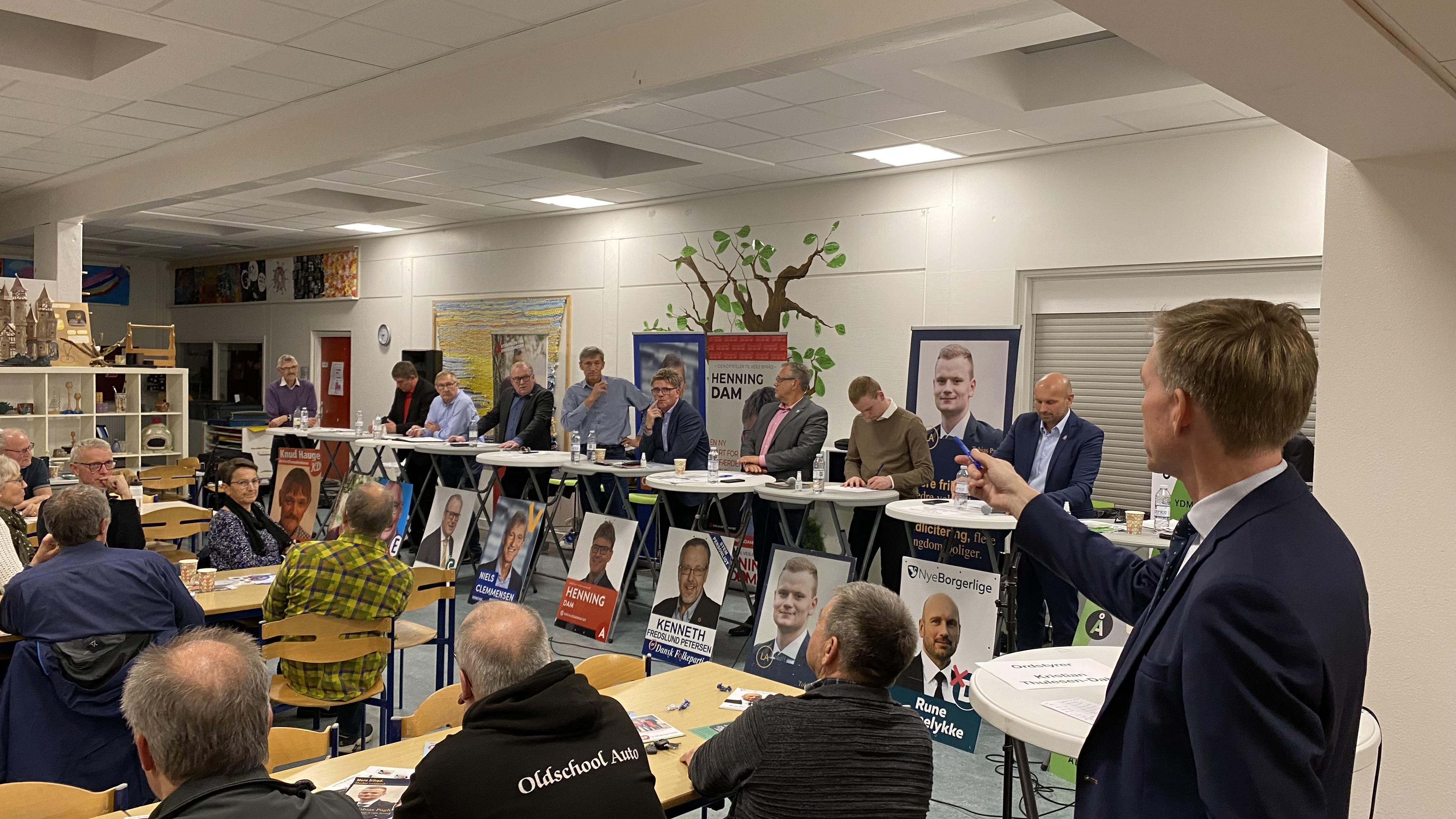 Fra valgmødet i 2021.